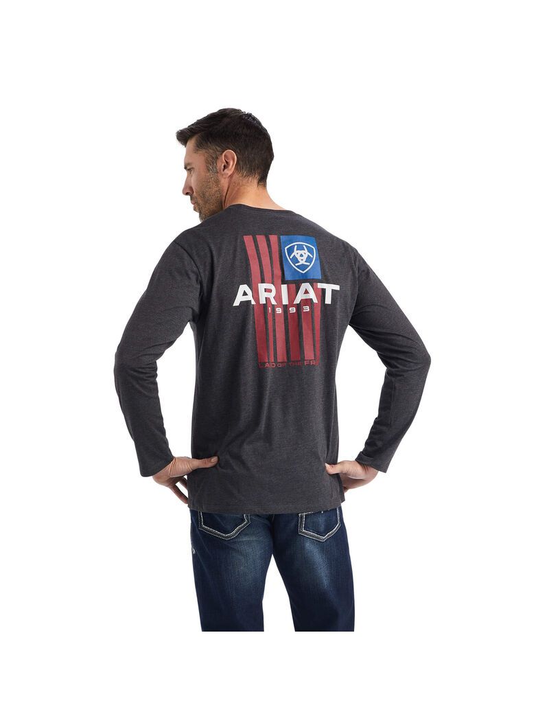 T Shirts Ariat LOTF Noir Homme | WDB-76343146