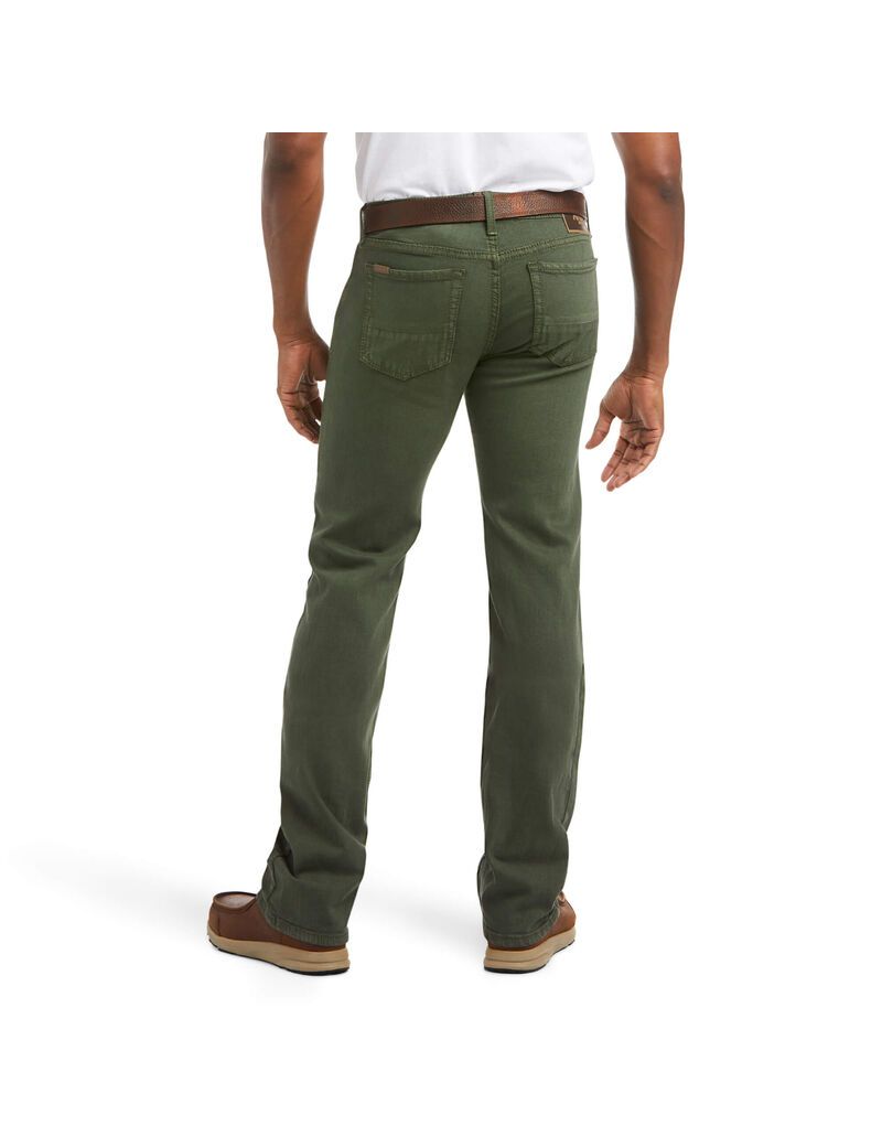 Jean Ariat M7 Rocker Stretch Grizzly Droit Vert Olive Homme | ELB-22425240