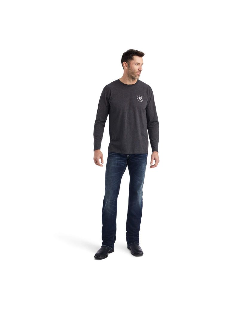 T Shirts Ariat LOTF Noir Homme | WDB-76343146