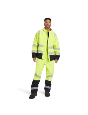 Vestes Ariat FR Hi-Vis Encapuchonné Imperméables Jaune Homme | DER-68600413