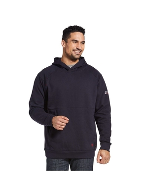 Sweat à Capuche Ariat FR Rev Pullover Bleu Marine Homme | DAS-12803975