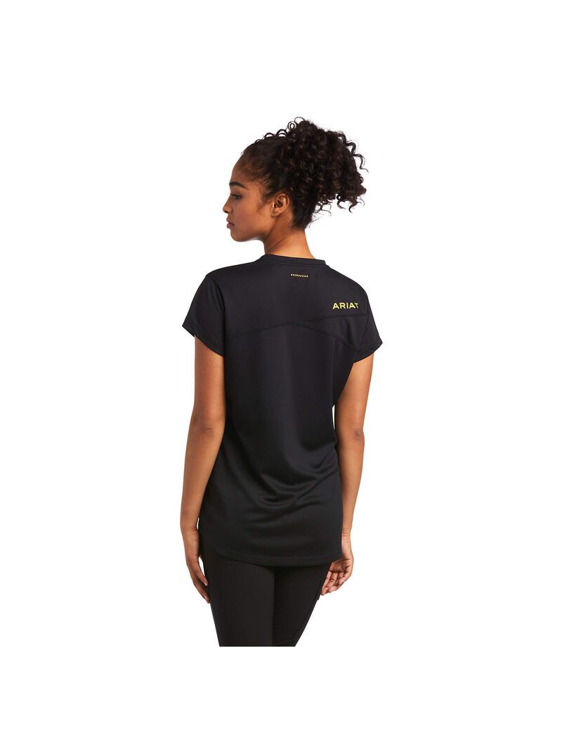 Vêtements De Travail Ariat Rebar Polartec Elite All Season T Shirts Noir Femme | IGZ-21914144