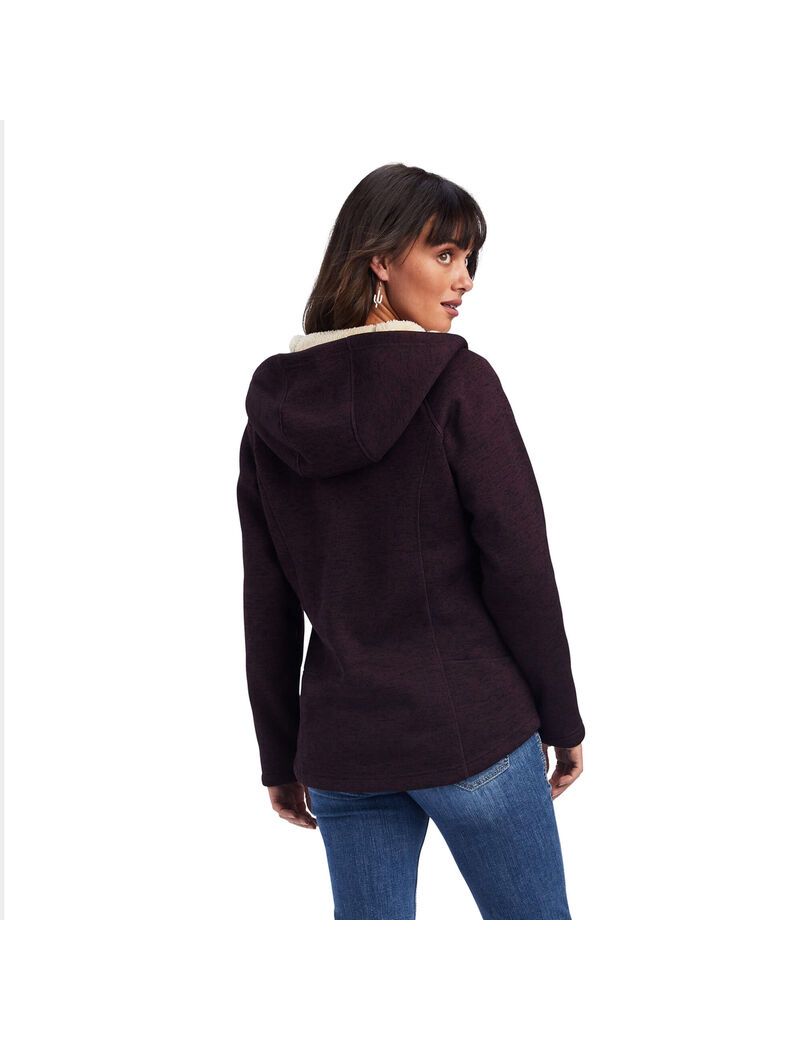 Chandails Ariat REAL McCall Full Zip Bordeaux Femme | LZG-88214477