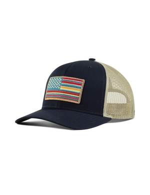 Casquettes Ariat Usa flag patch logo Bleu Marine Homme | ETC-65429311