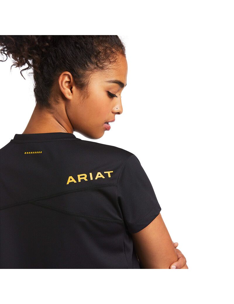 Vêtements De Travail Ariat Rebar Polartec Elite All Season T Shirts Noir Femme | IGZ-21914144