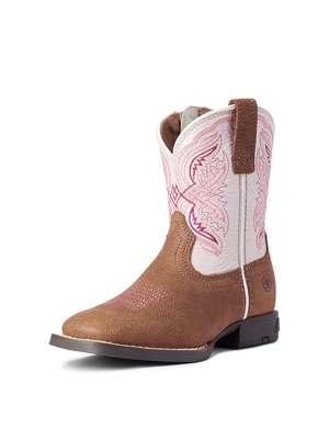 Bottes Western Ariat Double Kicker Marron Enfant | WBL-98174893