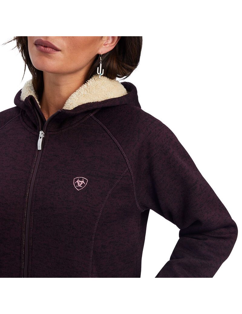 Chandails Ariat REAL McCall Full Zip Bordeaux Femme | LZG-88214477