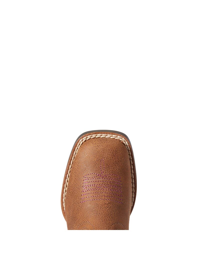 Bottes Western Ariat Double Kicker Marron Enfant | WBL-98174893