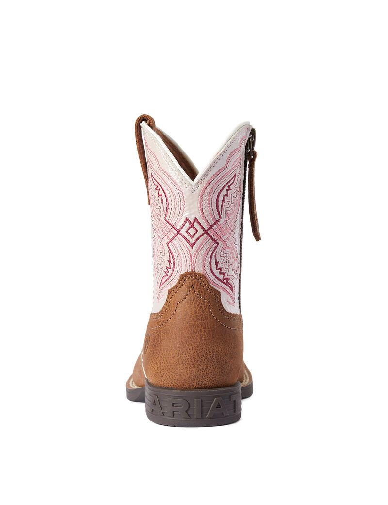 Bottes Western Ariat Double Kicker Marron Enfant | WBL-98174893