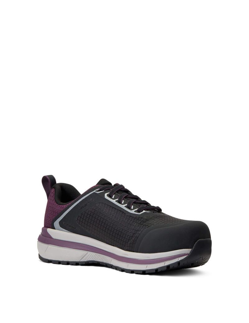 Bottes de Travail Ariat Outpace Composite Embout Sécurité Shoe Grise Violette Femme | ARJ-70821617