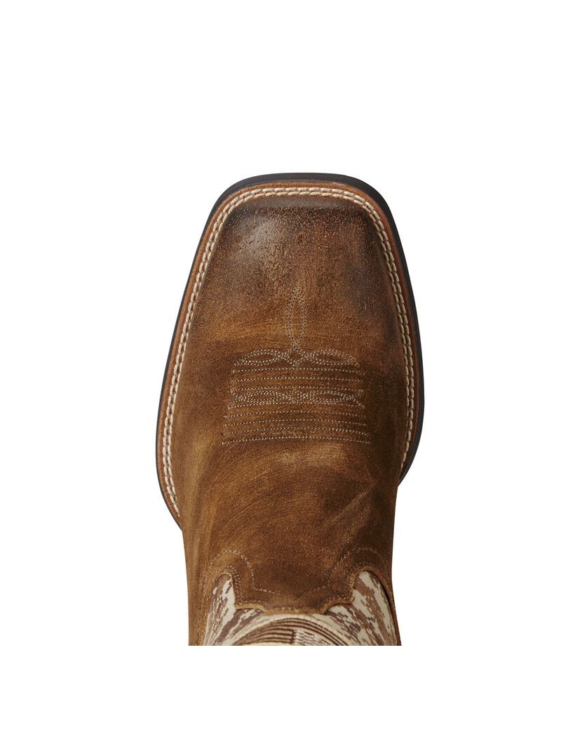 Bottes Western Ariat Sport Patriot Beige Homme | QST-85778131