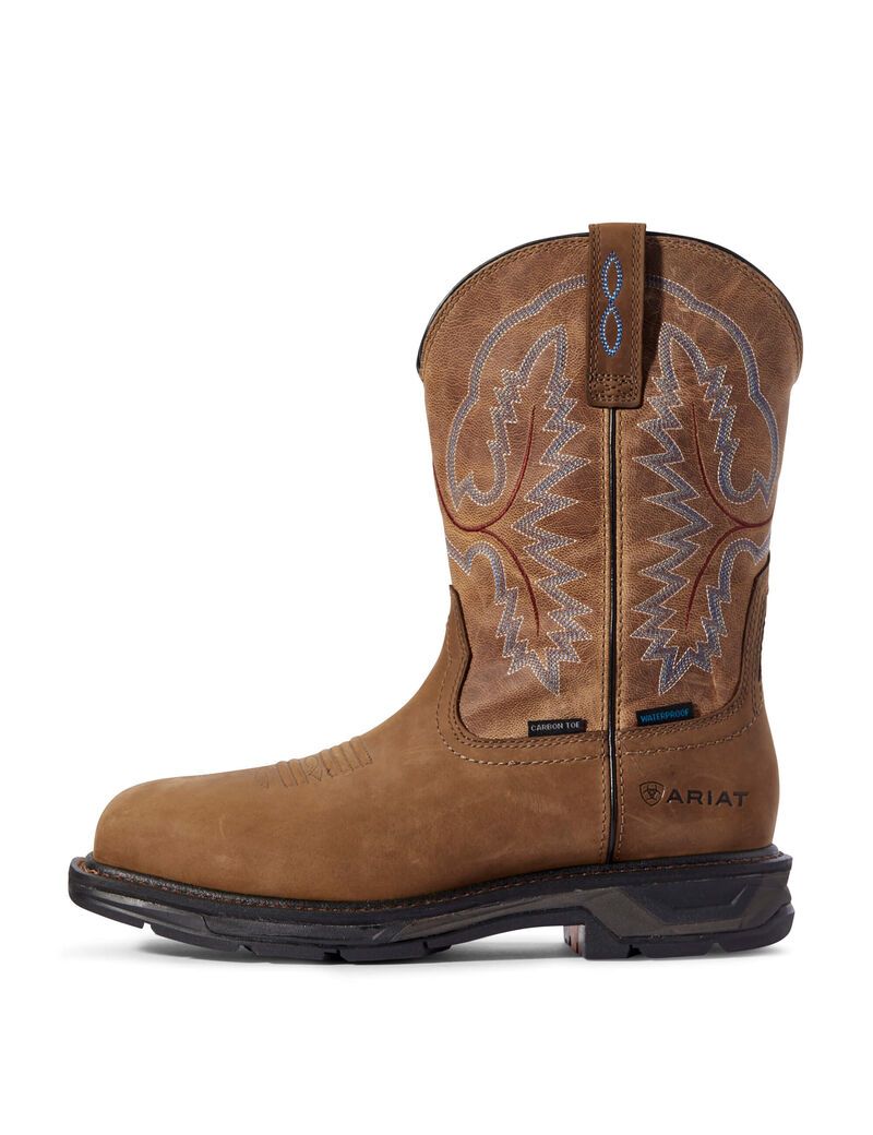 Bottes Imperméables Ariat WorkHog XT Carbon Embout Travail Marron Homme | VUP-52135489