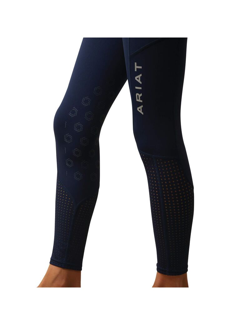 Collant Ariat Eos Knee Patch Bleu Marine Enfant | TWO-14799827