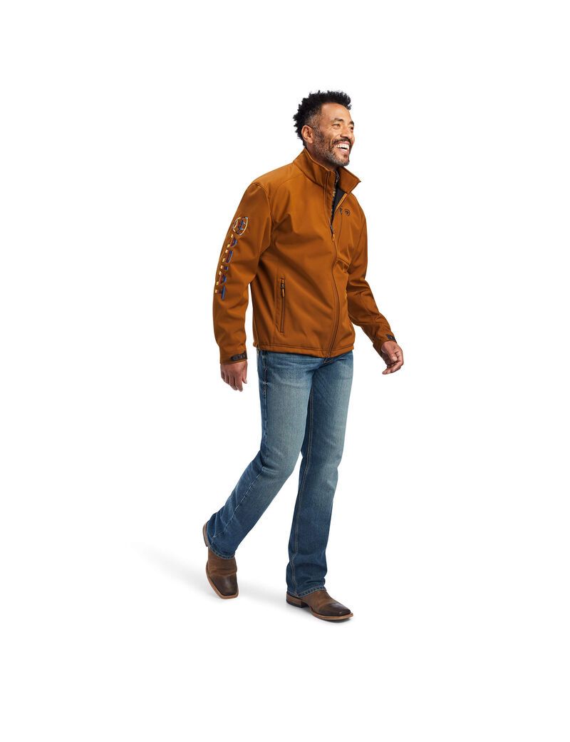 Vestes Ariat Logo 2.0 Softshell Marron Homme | NFJ-25803752