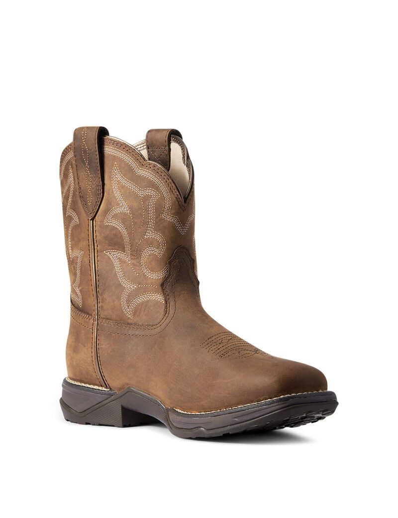 Bottes Imperméables Ariat Anthem Shortie II Western Marron Femme | URI-69114402