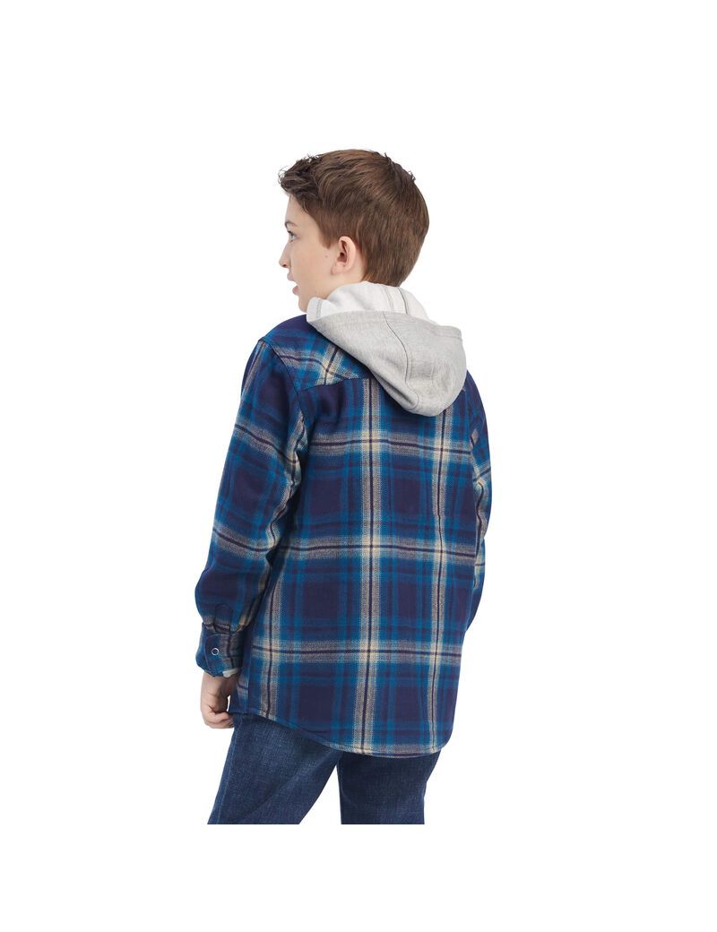 Vestes Ariat Hannoch Shirt Bleu Enfant | LMH-88766684