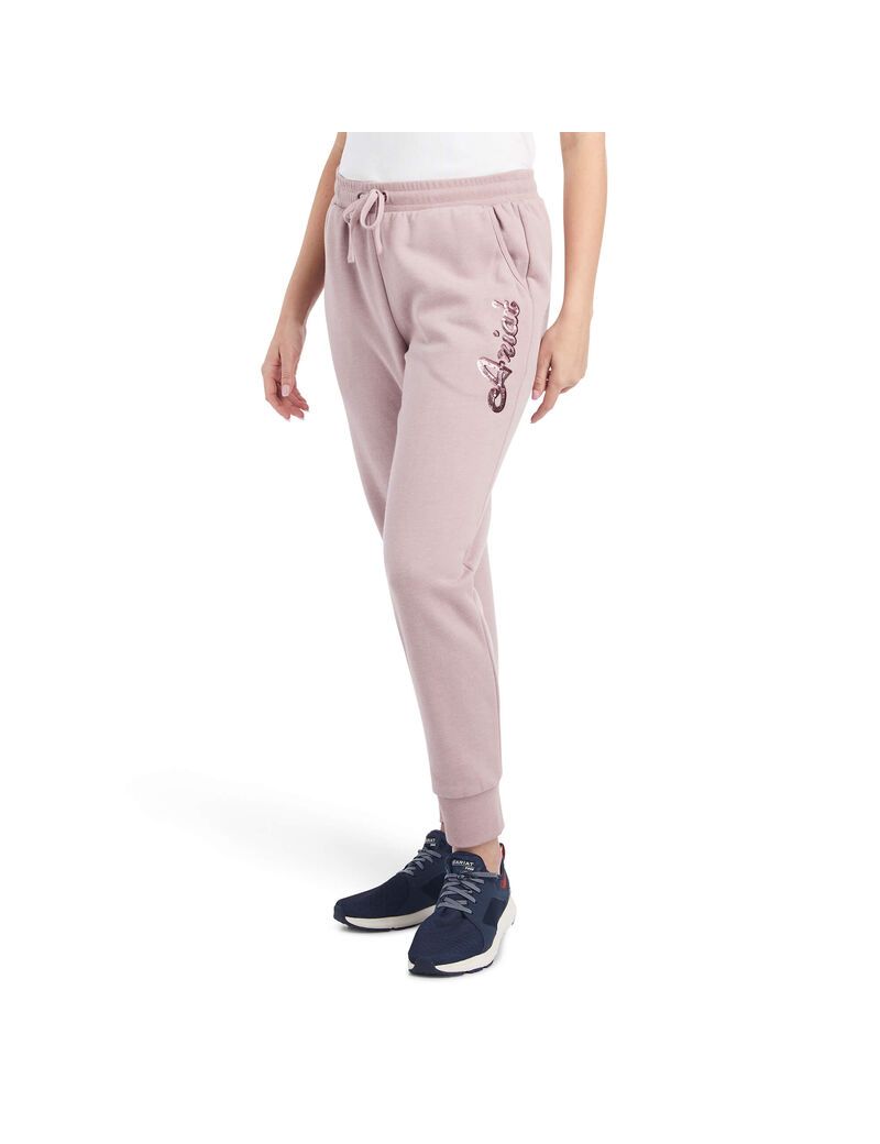 Pantalon Ariat Real Jogger Sweatpants Rose Femme | BGT-57689213