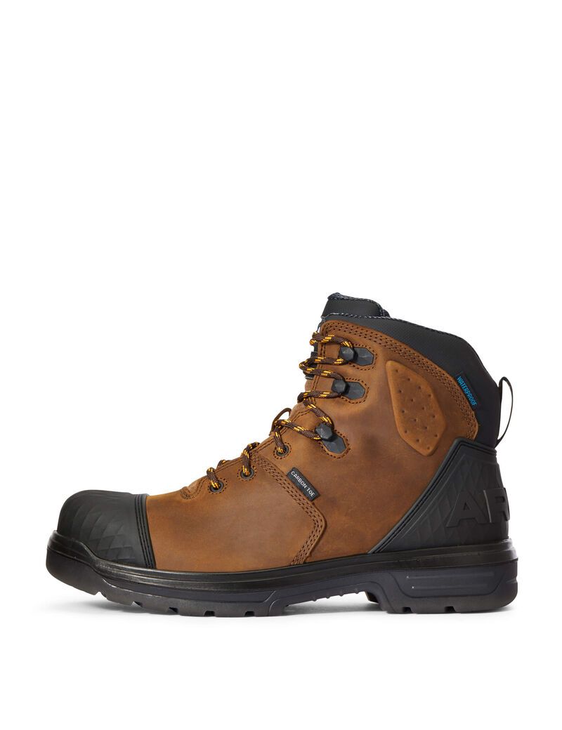 Bottes Imperméables Ariat Turbo Outlaw 6' Carbon Embout Travail Marron Homme | VXD-76418642