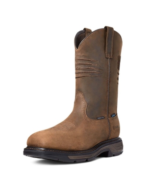 Bottes Imperméables Ariat WorkHog XT Patriot Carbon Embout Travail Marron Homme | SDF-99196927