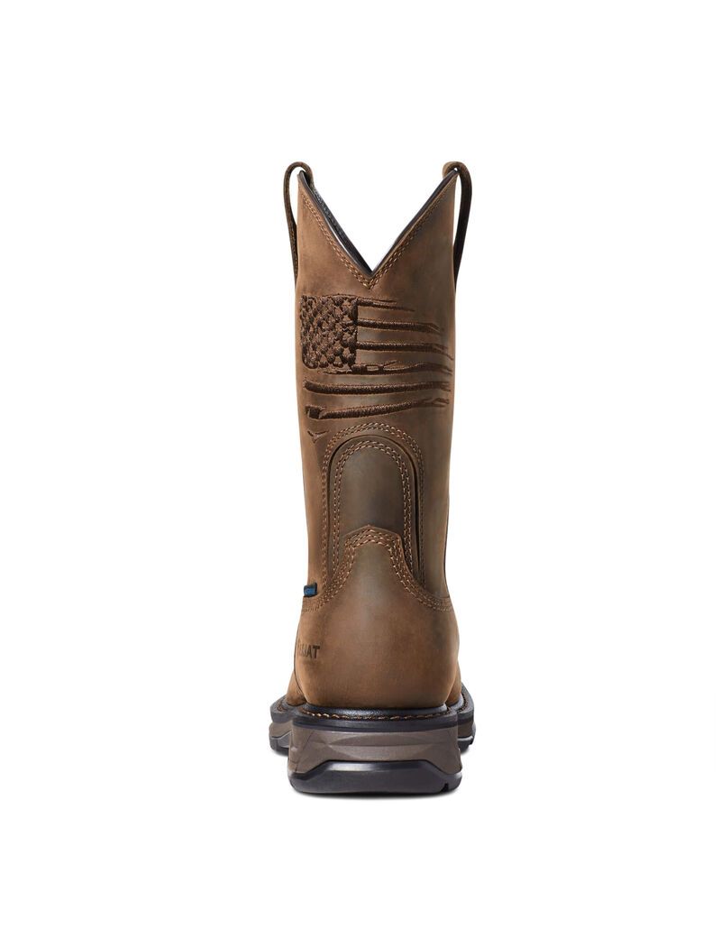 Bottes Imperméables Ariat WorkHog XT Patriot Carbon Embout Travail Marron Homme | SDF-99196927