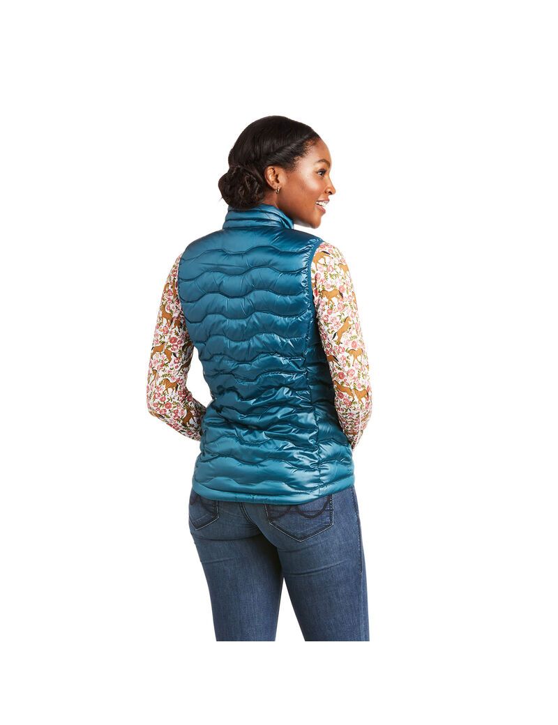 Gilet Ariat Ideal 3.0 Down Turquoise Femme | PIB-30830967