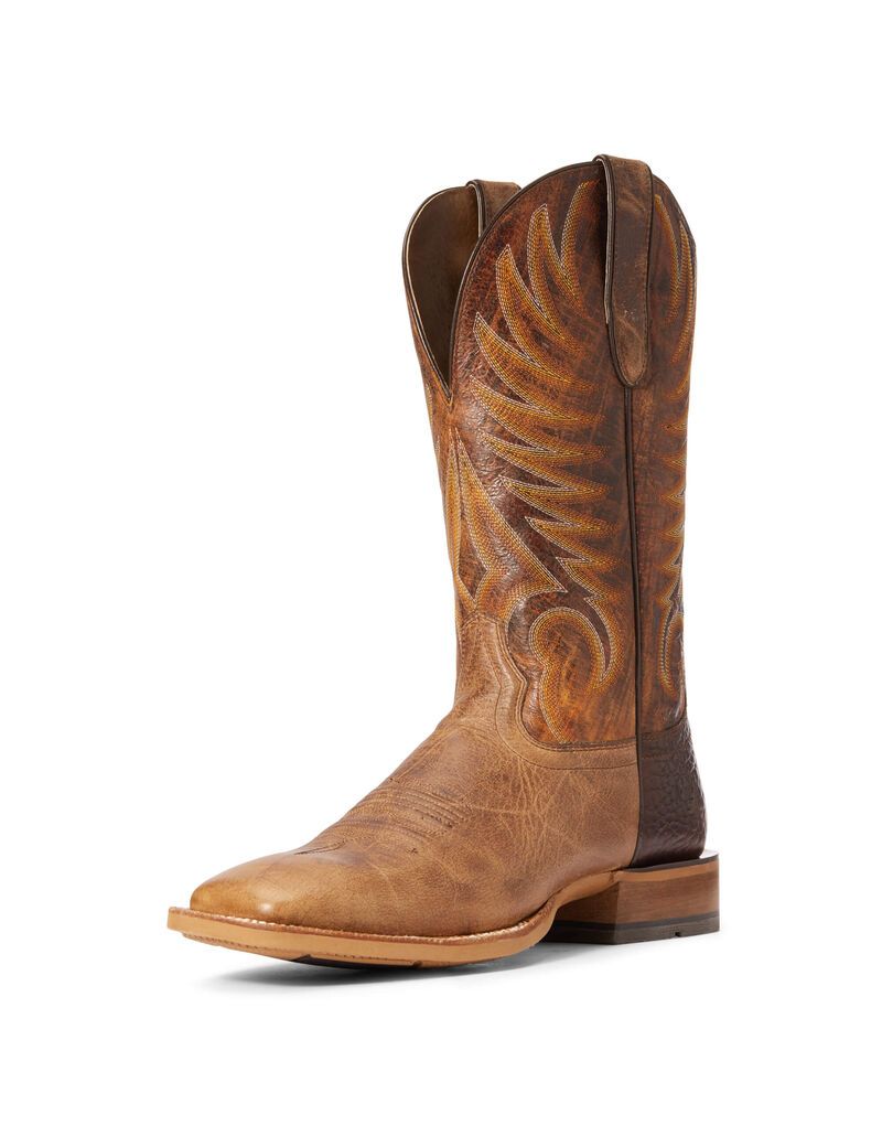 Bottes Western Ariat Toledo Beige Homme | ZUO-55734346