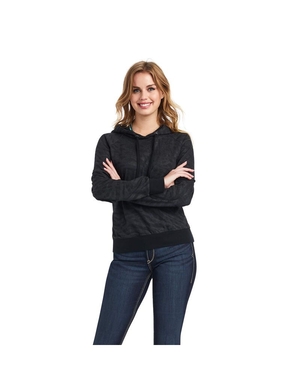 Sweats Ariat Animal Instincts Crew Noir Femme | PHT-15725301