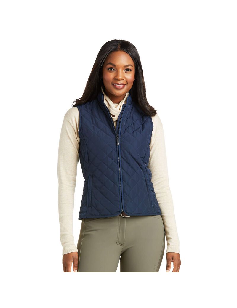 Gilet Ariat Woodside Bleu Marine Femme | ZVM-84527340