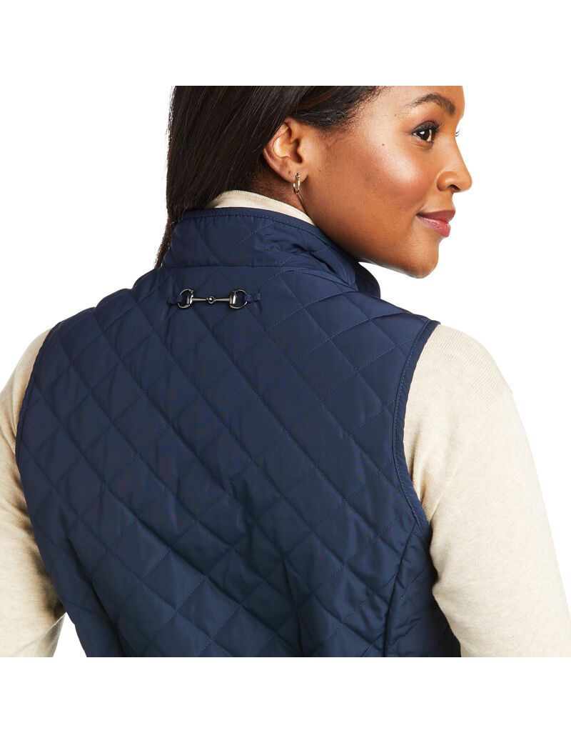 Gilet Ariat Woodside Bleu Marine Femme | ZVM-84527340