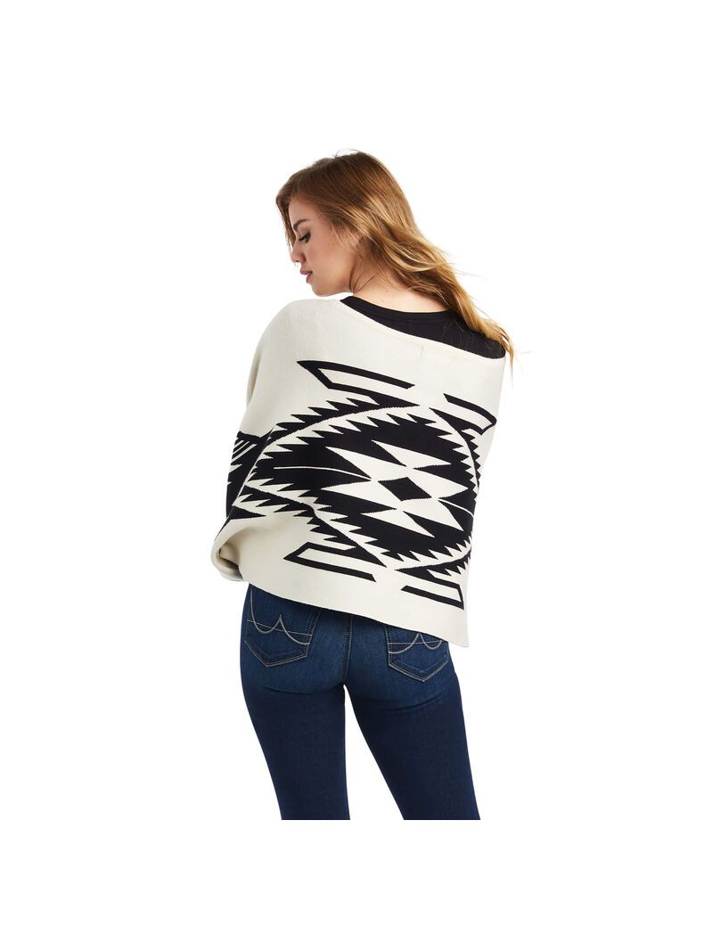 Chandails Ariat Intarsia Chimayo Poncho Multicolore Femme | JQF-16825160