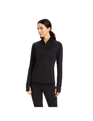 Sweats Ariat Venture 1/2 Zip Noir Femme | BZO-31659576