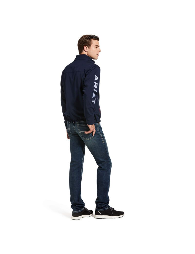 Vestes Ariat New Team Softshell Bleu Marine Homme | TUY-31876476