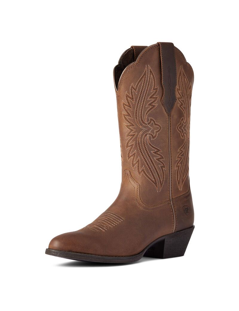 Bottes Western Ariat Heritage R Embout Stretchfit Marron Femme | UWC-19881441