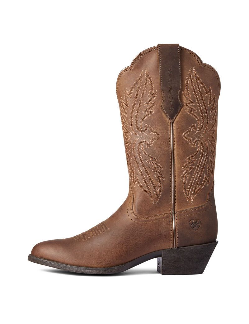 Bottes Western Ariat Heritage R Embout Stretchfit Marron Femme | UWC-19881441