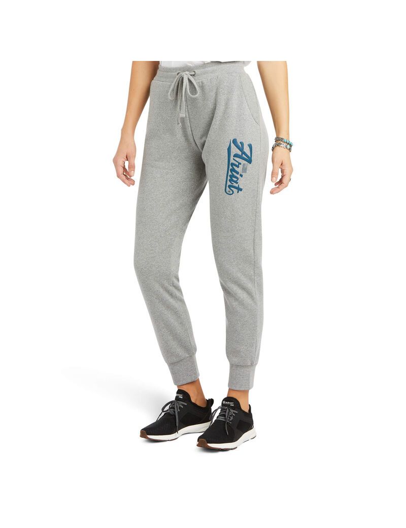 Pantalon Ariat Real Jogger Sweatpants Grise Femme | XUU-95199662