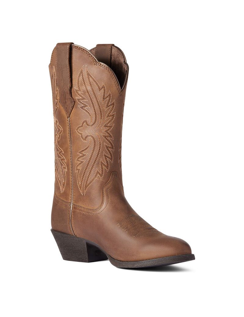 Bottes Western Ariat Heritage R Embout Stretchfit Marron Femme | UWC-19881441