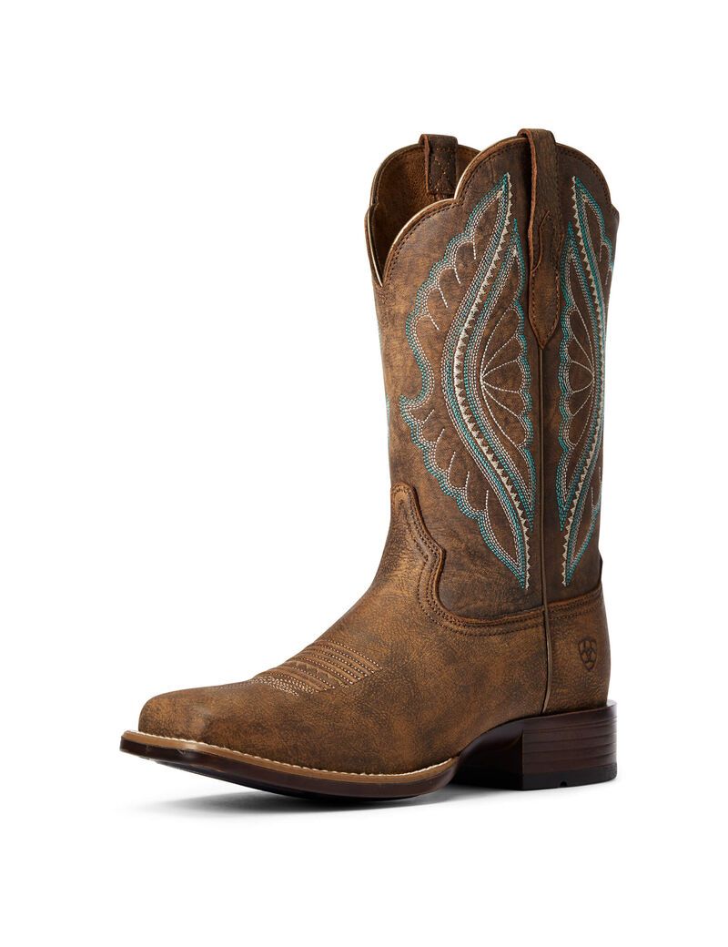 Bottes Western Ariat Primetime Marron Femme | LOP-18586404