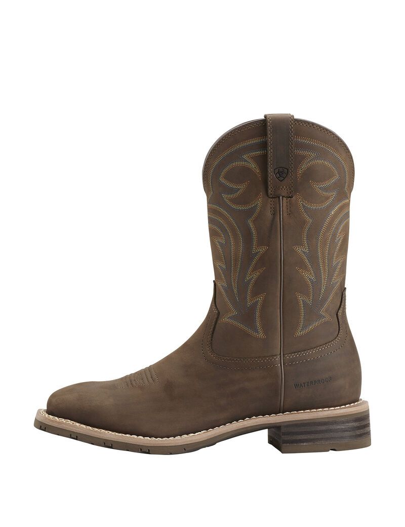 Bottes Imperméables Ariat Hybride Rancher Western Marron Homme | ZDI-36164310