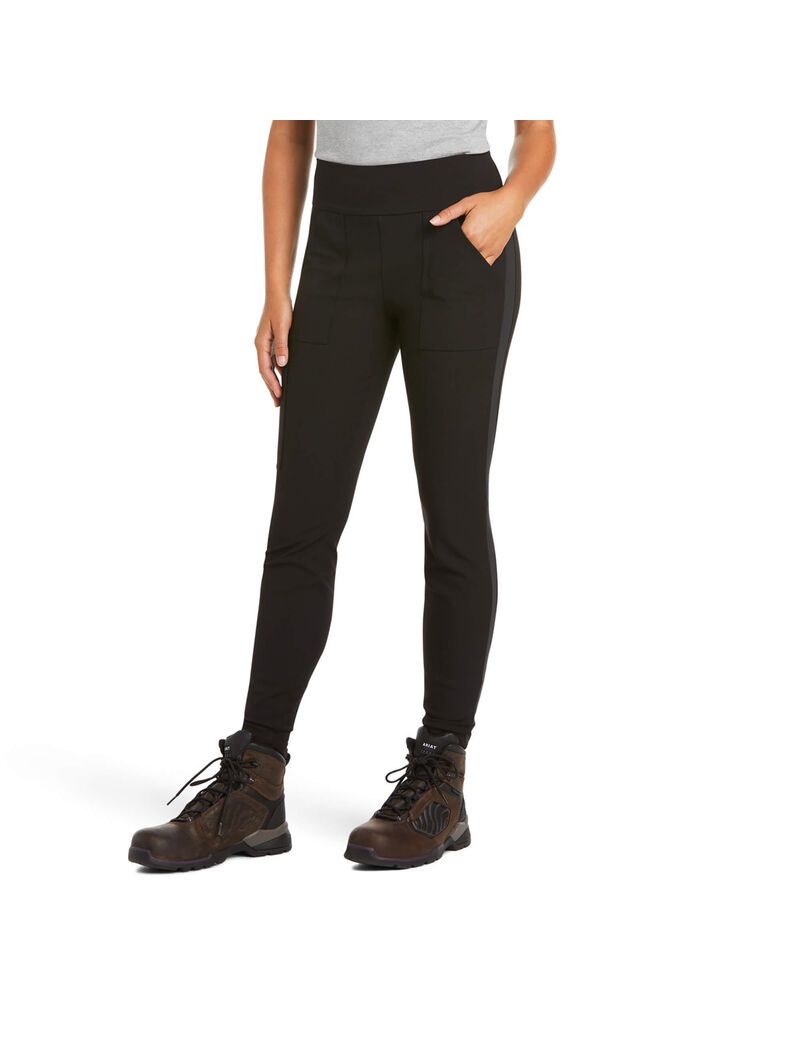 Pantalon Ariat Rebar DuraStretch Utility Legging Noir Femme | XUL-37438604