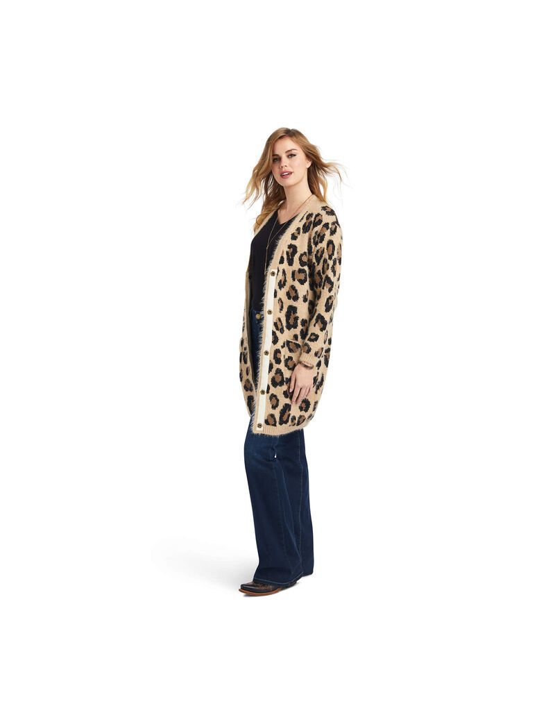 Chandails Ariat The Cat's Meow Leopard Femme | ZBY-83274633