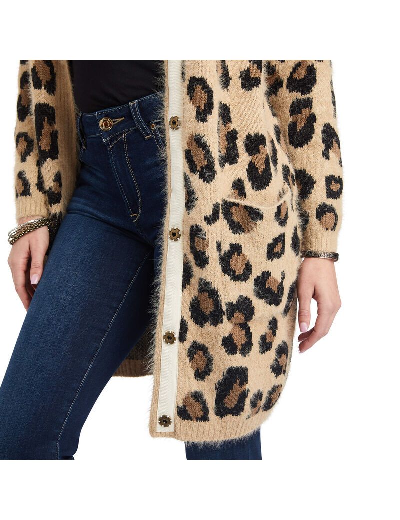 Chandails Ariat The Cat's Meow Leopard Femme | ZBY-83274633