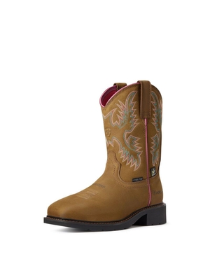 Bottes de Travail Ariat Krista MetGuard Steel Embout Marron Foncé Femme | AZZ-24245864