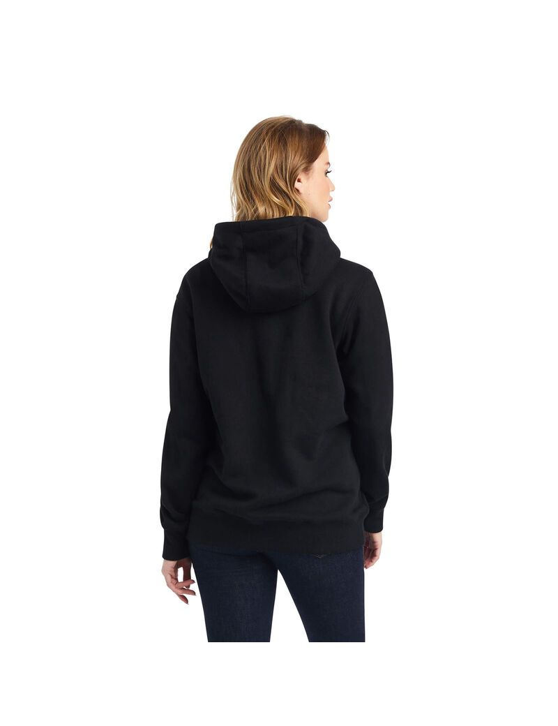 Sweat à Capuche Ariat REAL Sequin Logo Noir Femme | JOA-27999534