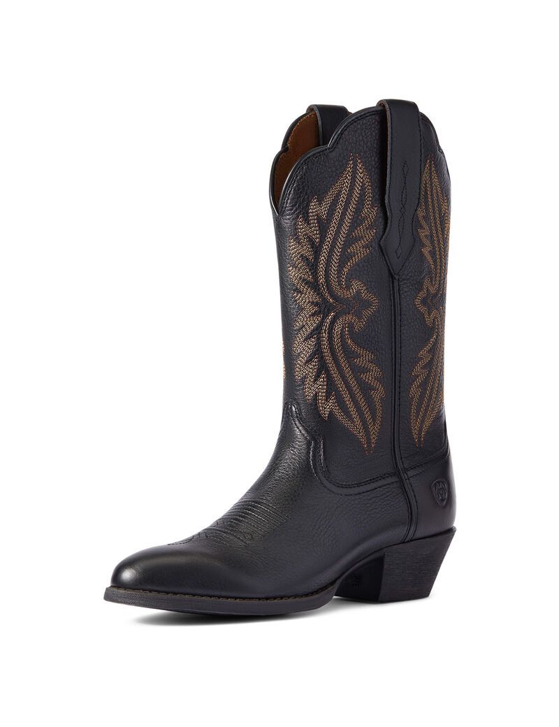 Bottes Western Ariat Heritage R Embout Stretchfit Noir Femme | IMV-58403082