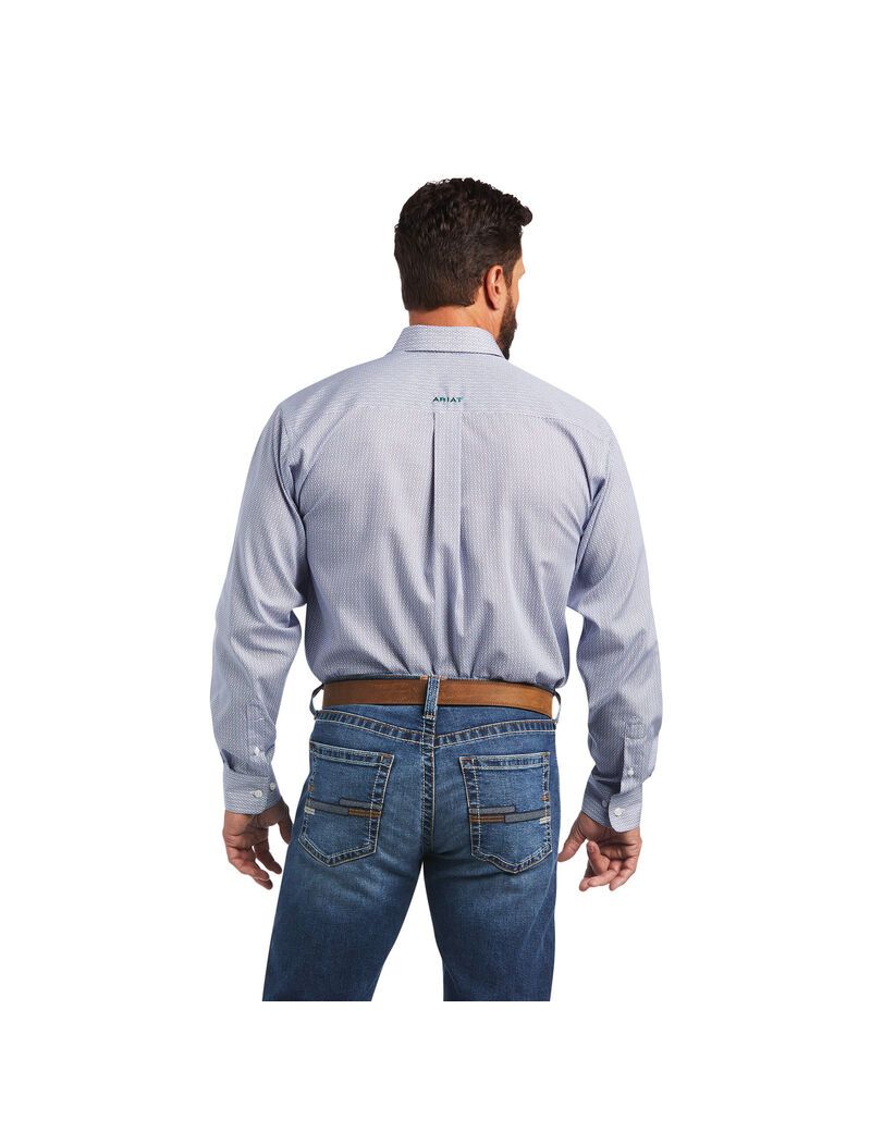 Chemises De Costume Ariat Wrinkle Free Sire Classiche Fit Blanche Homme | XJE-38663010