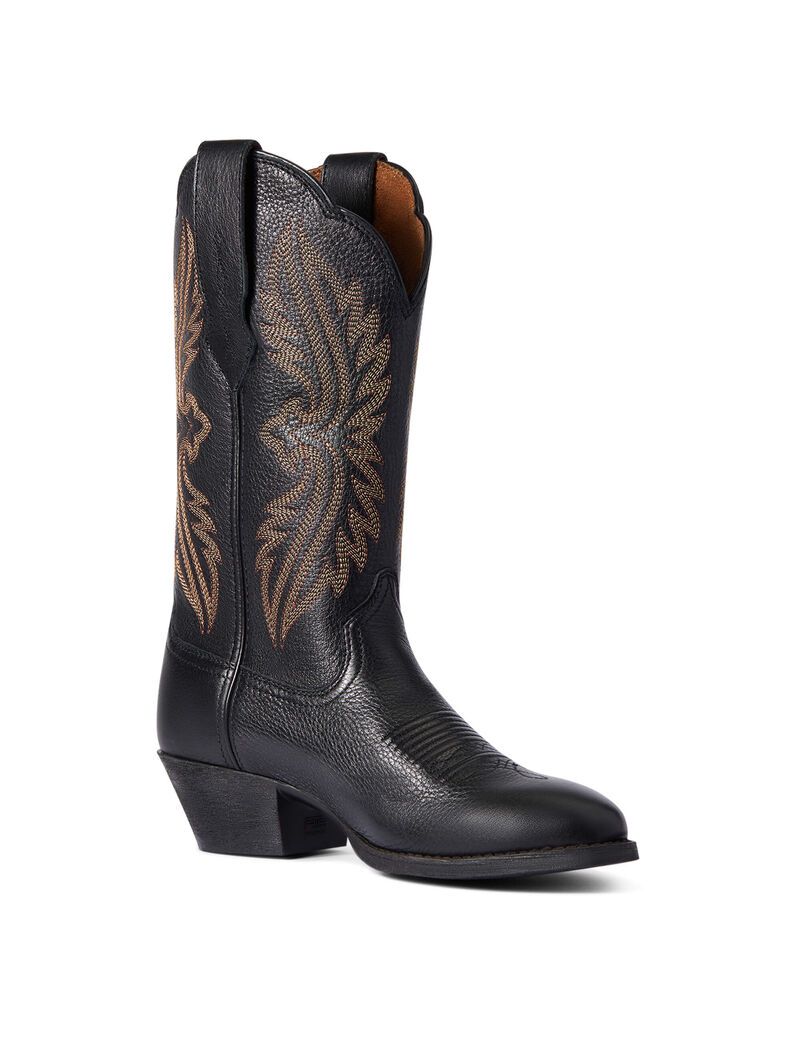 Bottes Western Ariat Heritage R Embout Stretchfit Noir Femme | IMV-58403082