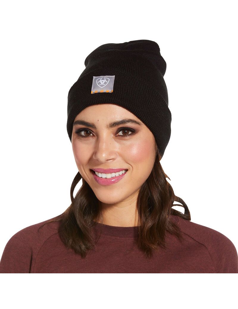 Vêtements De Travail Ariat Rebar Watch Cap Noir Femme | EKL-00303599