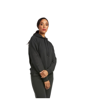 Sweat à Capuche Ariat Hoedown Noir Femme | WUY-59144005