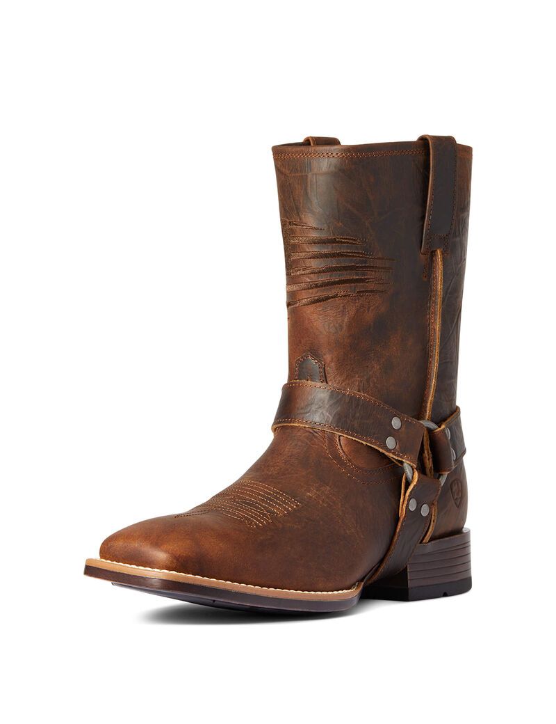 Bottes Western Ariat Harness Patriot Ultra Marron Homme | MOD-20478466