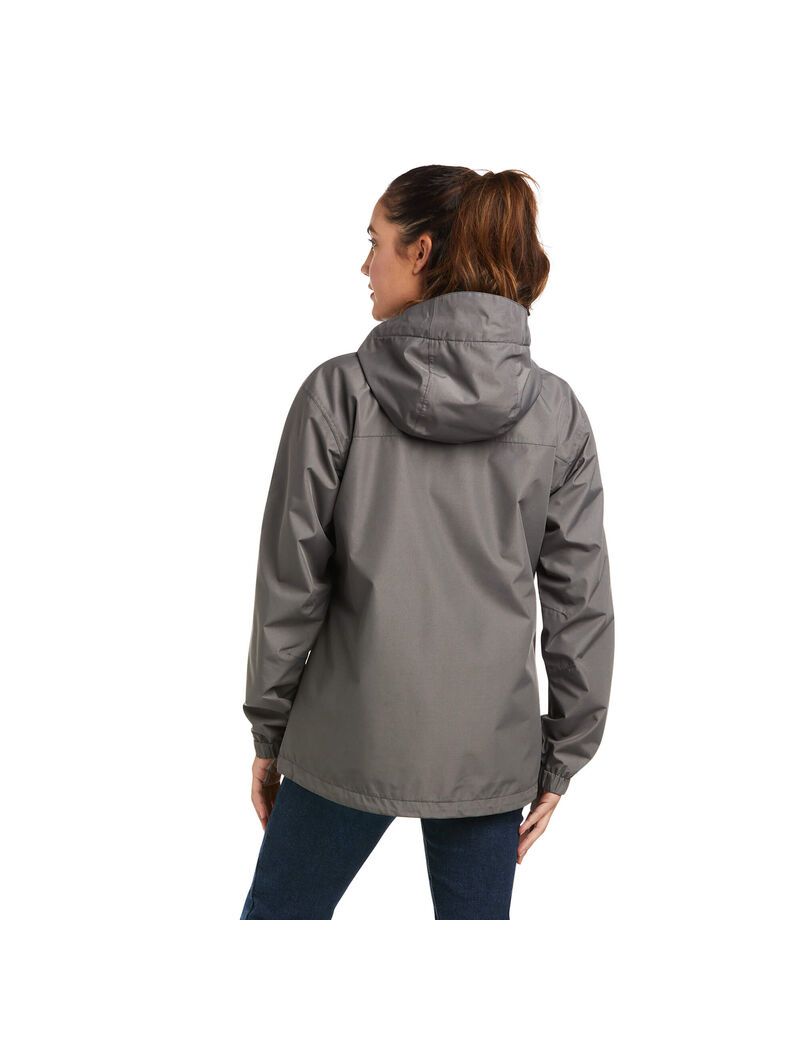 Vêtements De Travail Ariat Rebar Stormshell Logo Imperméables Jackets Grise Noir Femme | JIS-07676331